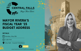 Central Falls Mayor Rivera to deliver FY2023 Budget Address