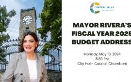 Mayor Rivera to deliver FY25 Budget Address