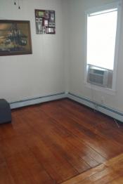 After room with restored floors